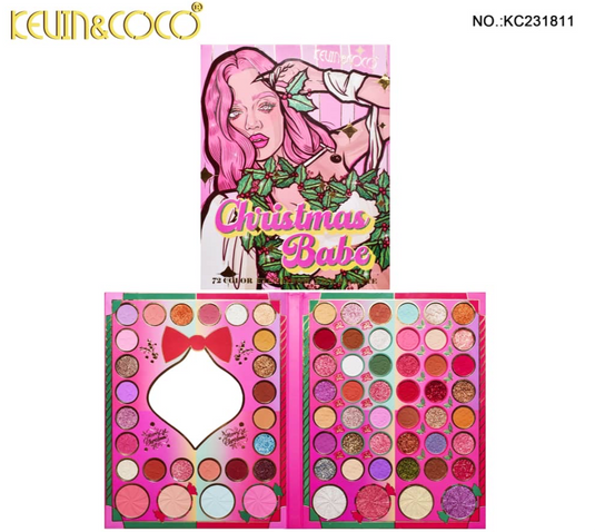 Eyes- Kevin&Coco Christmas Babe Eyeshadow Palette KC231811 (4pc bundle, $6 each)