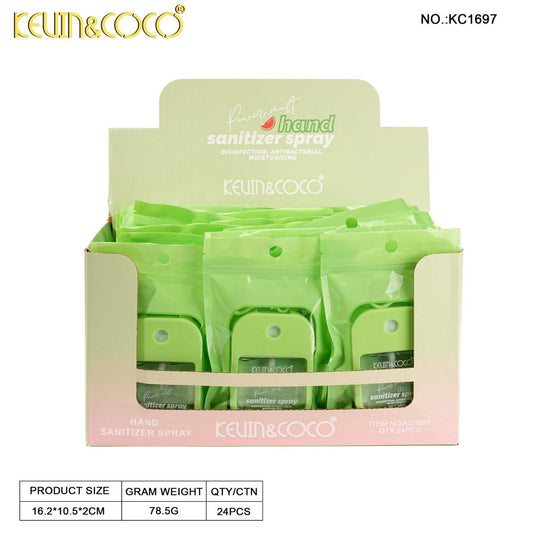 Novelties-Kevin&Coco Hand Sanitizer Spray ($1.50 each, 24pc display)