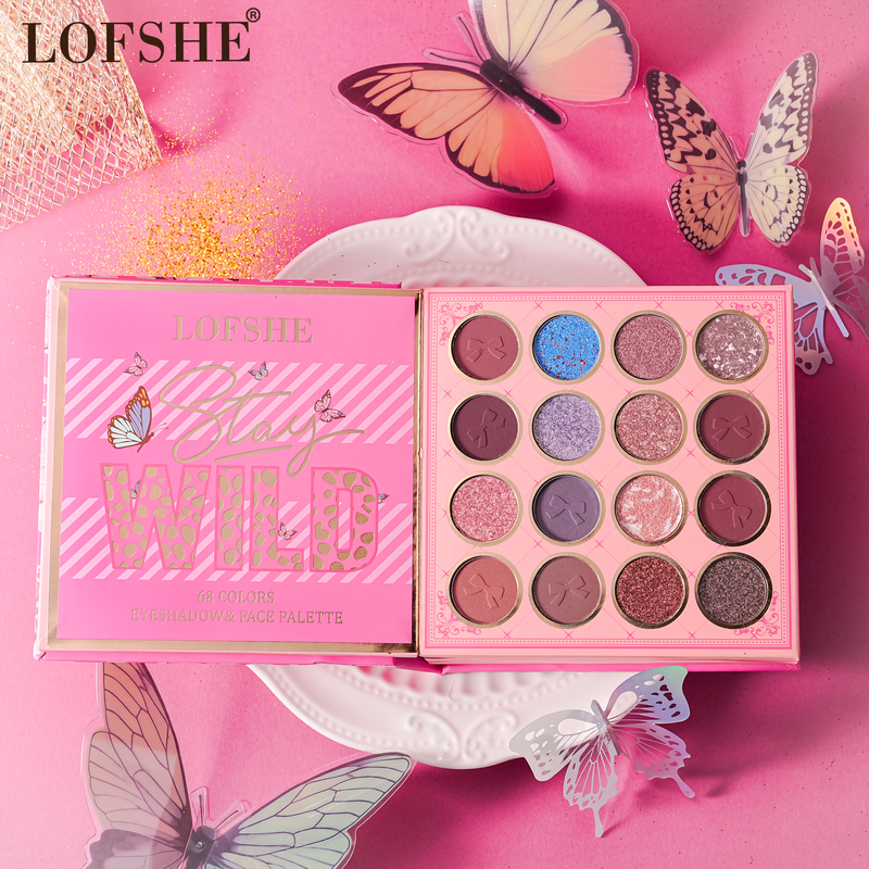 Load image into Gallery viewer, Face-Kevin&amp;Coco LOFSHE Butterfly All-In-One Eyeshadow Palette KC1908 ($7 each, 4pc bundle)
