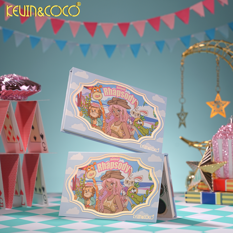 Load image into Gallery viewer, Eyes-Kevin&amp;Coco Animal Rhapsody Eyeshadow Palette KC1356 ($2.25 each, 12pc display)

