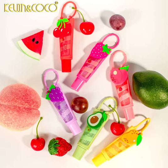 Lips-Kevin&Coco Fruit Time Lip Gloss Keychain KC1345 ($1 each, 36pc display)