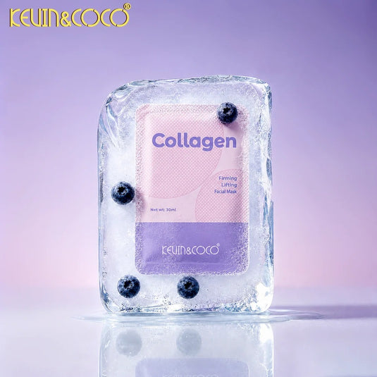Skincare-Kevin&Coco Collagen Face Mask KC1918 ($0.50 Each, 50pc display)