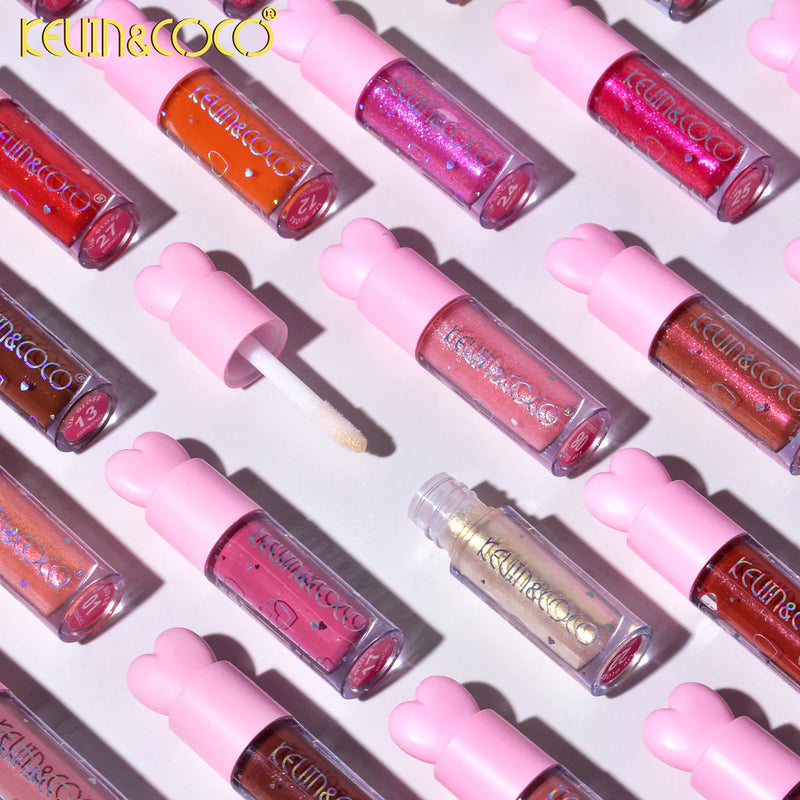 Load image into Gallery viewer, Lips-Kevin&amp;Coco 24 Colors Lip Gloss Set KC245413 ($9.50 each, 4pc bundle)
