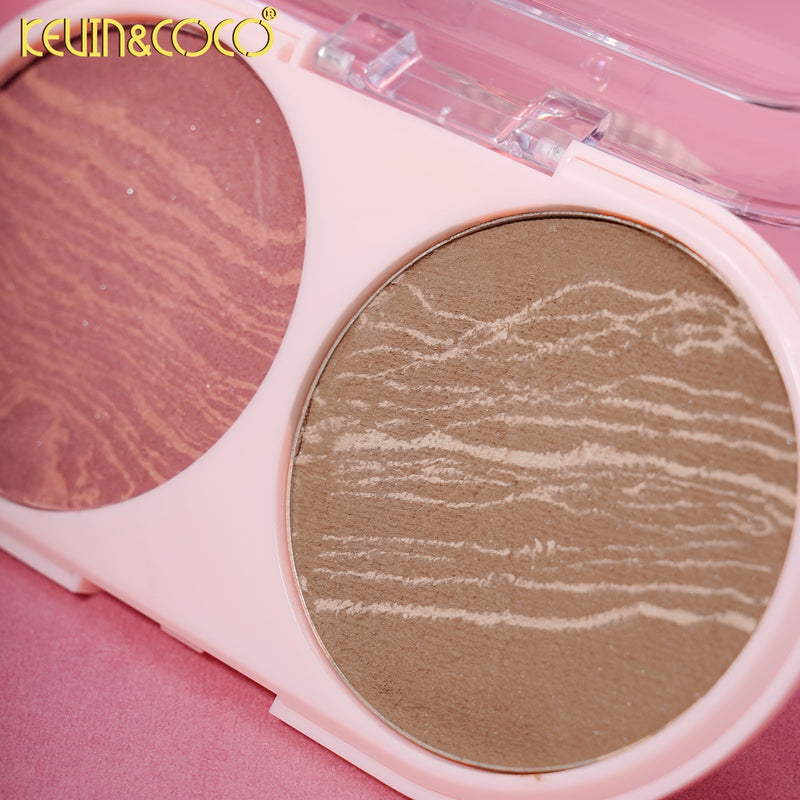 Load image into Gallery viewer, Face-Kevin&amp;Coco Delightful Blush + Contour Palette KC1513 ($2.25 each, 12pc display)
