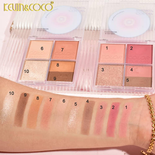 Eyes- Kevin&Coco Color Energy Eyeshadow Palette KC245925 (12pc display, $1.50 each)