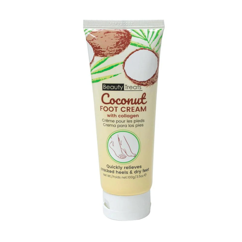 Load image into Gallery viewer, Skincare-Beauty Treats Coconut + Collagen Foot Cream #126 ($2.50 each, 12pc Display)
