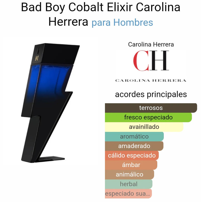 Load image into Gallery viewer, Perfumes- Bad Boy Cobalt Elixir By Carolina Herrera Eau De Parfum Elixir 3.4oz/100ml
