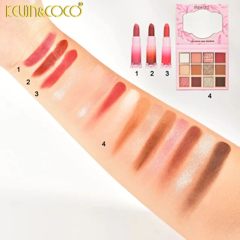 Load image into Gallery viewer, Face-Kevin&amp;Coco Dreamy Lipstick and Shadow Kit KC1090 ($5 each, 6pc bundle)
