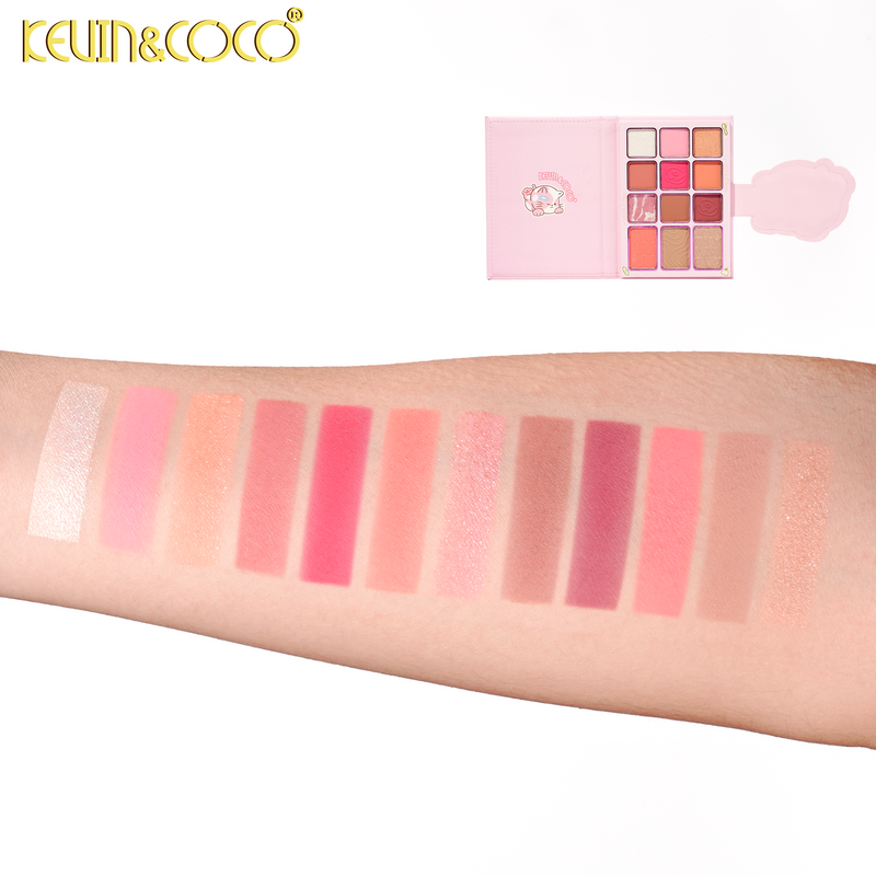 Load image into Gallery viewer, Eyes-Kevin&amp;Coco Macaroon Eyeshadow Palette + Brushes KC1481 ($5 each, 6pc bundle)
