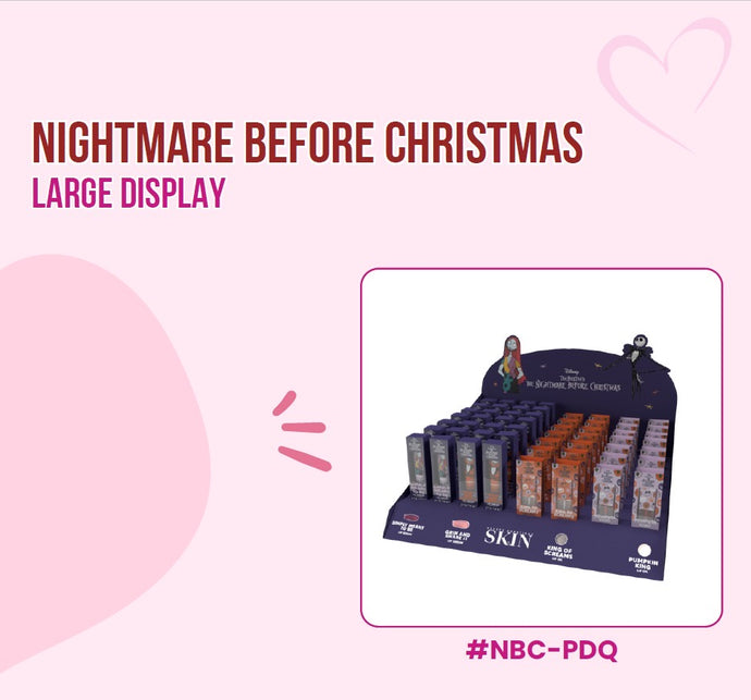 Lips-Beauty Creations Tim Burton’s The Nightmare Before Christmas #NBC-PDQ ($3.75 each, 48pc display, 12pc per item)