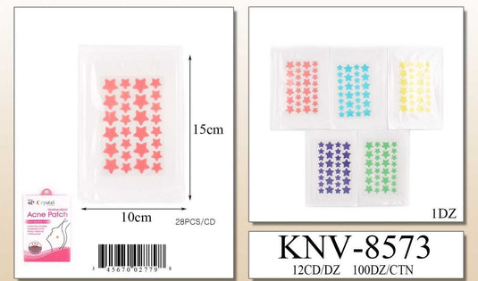 Skincare- Colors Star Acne Patches KNV-8573 (12pc pack)