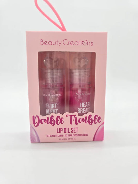 Lips-Beauty Creations Double Trouble Lip Oil Set #LOS-DT ($4.50 each, 6pc bundle)