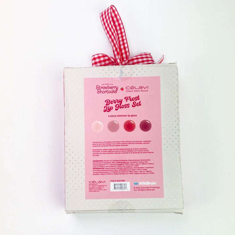 Load image into Gallery viewer, Lips-Celavi Strawberry Shortcake Holiday Berry Frost Lip Gloss Set SS60138H ($4 each, 4pc bundle)

