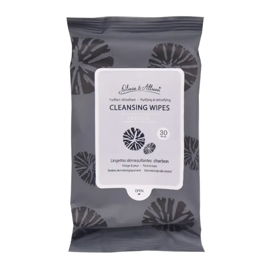 Skincare-She Makeup Charcoal Cleansing Wipes MIT005 ($1.08 each, 6pc Bundle)