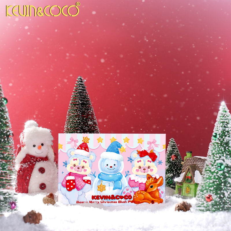 Load image into Gallery viewer, Face-Kevin&amp;Coco Bear-y-Merry Blush Palette KC2083 ($4 each, 6pc display)
