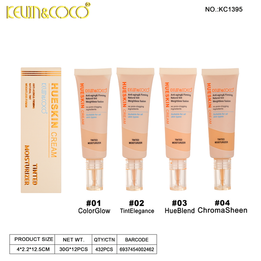 Skincare-Kevin&Coco Hueskin BB Cream KC1395 ($2.25 each, 12pc display)