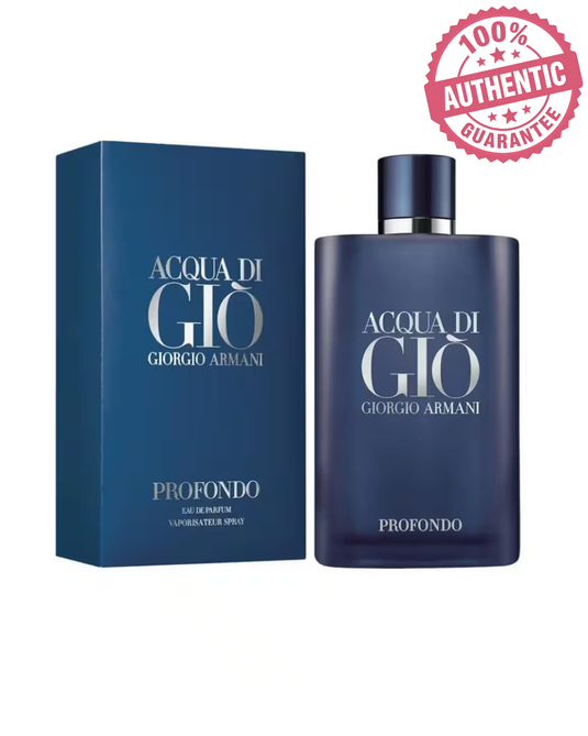 Perfumes- Acqua Di Gio Profondo By Giorgio Armani Eau De Parfum 3.4oz/100ml  -100% Authentic