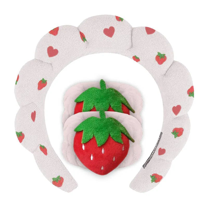 Load image into Gallery viewer, Hair-Celavi Strawberry Shortcake  Headband with 2pc Wristbands SS45949 ($4 each, 6pcs bundle)
