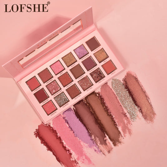 Face-Kevin&Coco LOFSHE Joyful Time 18 Colors Eyeshadow Palette LF1118 ($2 each, 6pc display)