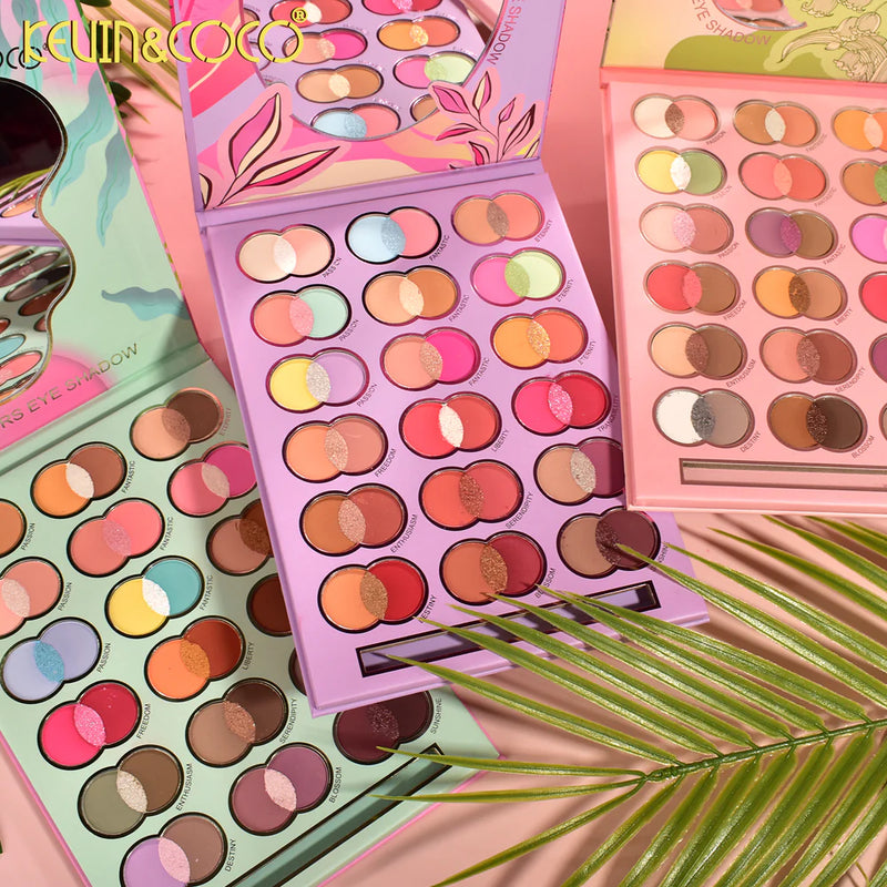 Load image into Gallery viewer, Eyes-Kevin&amp;Coco Melody Breeze 54-Color Eyeshadow Palette KC1022 ($4.75 each, 4pc bundle)
