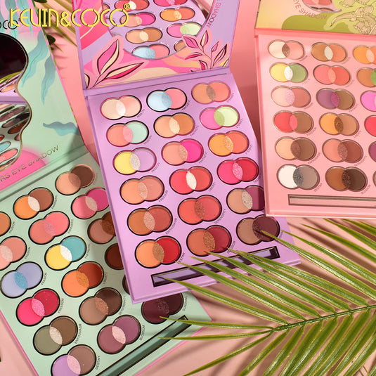 Eyes-Kevin&Coco Melody Breeze 54-Color Eyeshadow Palette KC1022 ($4.75 each, 4pc bundle)