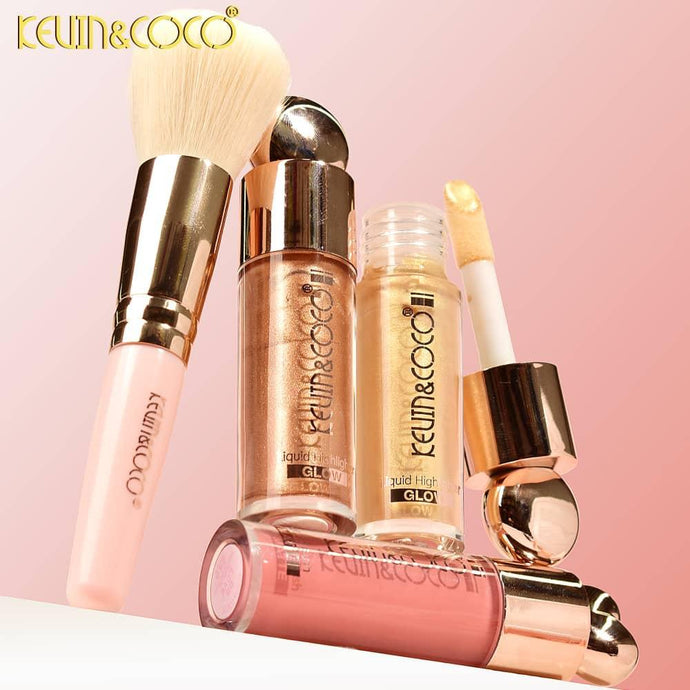 Face-Kevin&Coco Highlight + Blush + Brush Set KC248421 ($2.25 each, 6pc display)