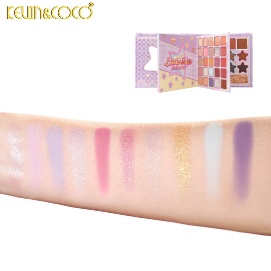 Eyes-Kevin&Coco Plush Star 64 Colors Eyeshadow Palette KC1634 ($9 each, 6pc bundle)