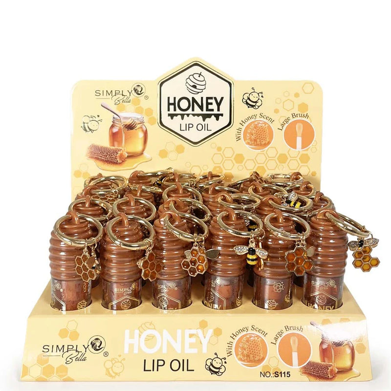 Load image into Gallery viewer, Lips-Simply Bella Honey Lip Oil S115 ($1.50 each, 24pc display)
