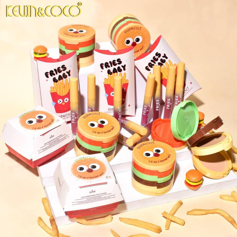 Load image into Gallery viewer, Face-Kevin&amp;Coco Hamburger 5-IN-1 Face Set KC245253 ($2.50 each, 6pc display)
