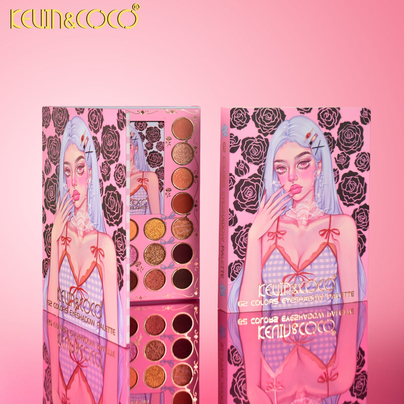 Load image into Gallery viewer, Eyes-Kevin&amp;Coco Doll 62 Colors Eyeshadow Palette KC1267 ($6.50 each, 4pc bundle)
