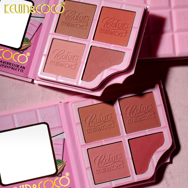 Load image into Gallery viewer, Face-Kevin&amp;Coco Pink Chocolate Bar Blush Palette KC1456 ($2.25 each, 12pc Display)
