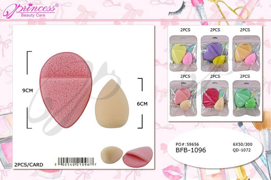 Novelties-Makeup Sponge Set BFB-1096 (12pc pack)