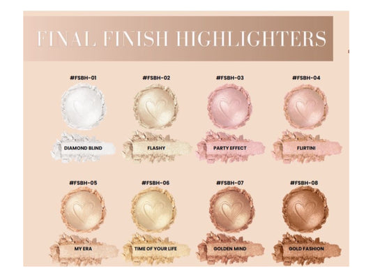 Face- Beauty Creations Final Finish Baked Highlight Flirtini FSBH-04 (4pc bundle, $3.50 each)