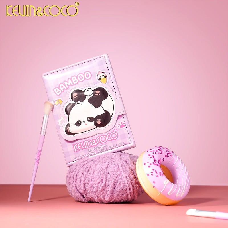 Load image into Gallery viewer, Eyes-Kevin&amp;Coco Bamboo Eyeshadow Palette + Brushes KC1482 ($5 each, 6pc bundle)
