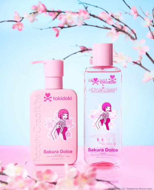 Skincare-Beauty Creations x Tokidoki Sakura Dolce Body Lotion & Mist Set #TD-BLMS ($8.50 each, 4pc bundle)