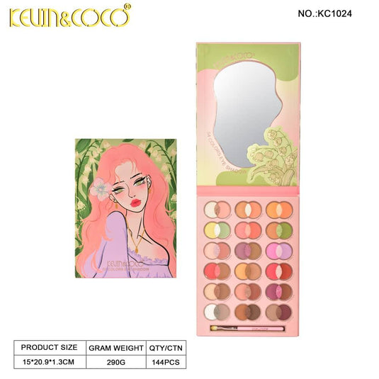 Eyes-Kevin&Coco Melody Breeze 54-Color Eyeshadow Palette KC1024 ($4.75 each, 4pc bundle)