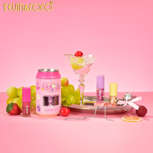 Lips-Kevin&Coco Soda Can Lip Gloss Set KC1136 ($3.25 each, 12pc display)