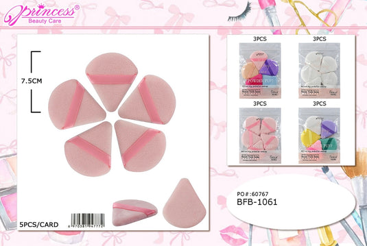 Novelties-Triangle Powder Puffs BFB-1061 (12pc pack)