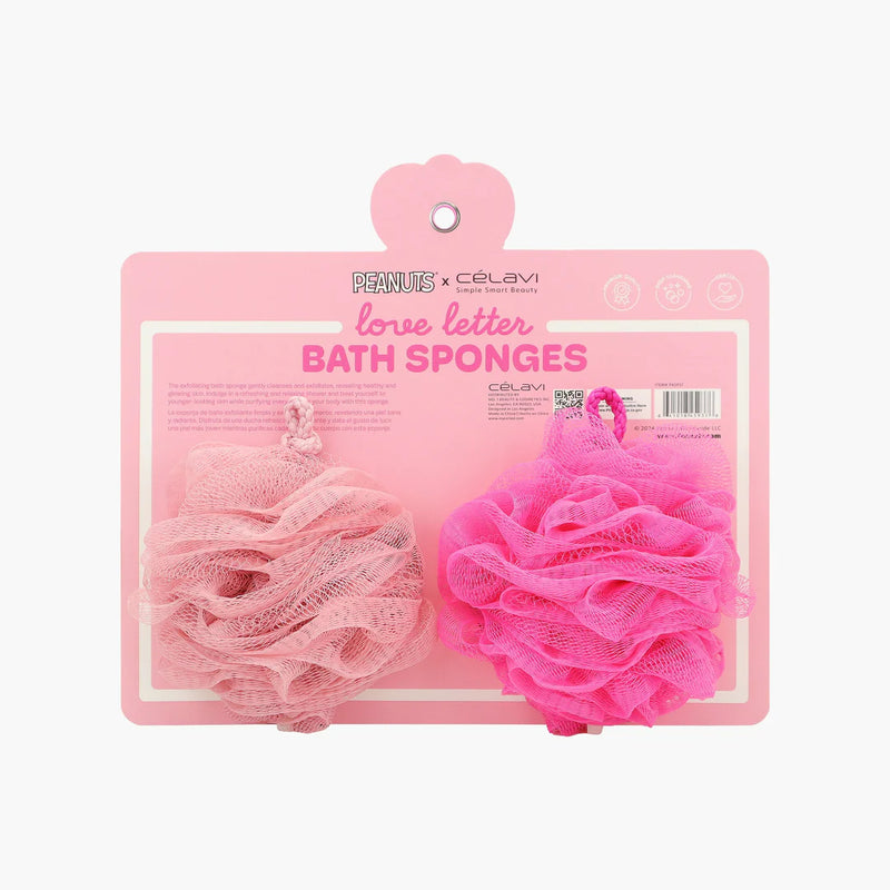 Load image into Gallery viewer, Skincare-Celavi x Peanuts Love Letter 2pc Bath Sponge P45937 ($3.50 each, 4pc bundle)
