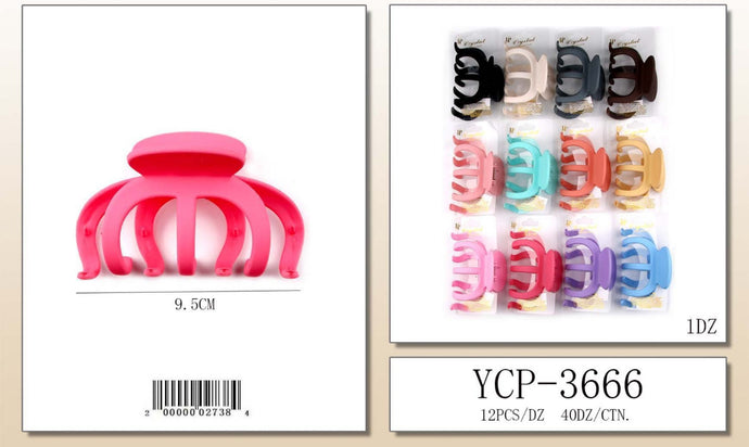 Hair- Big Hair clips YCP-3666( 12pc pack)