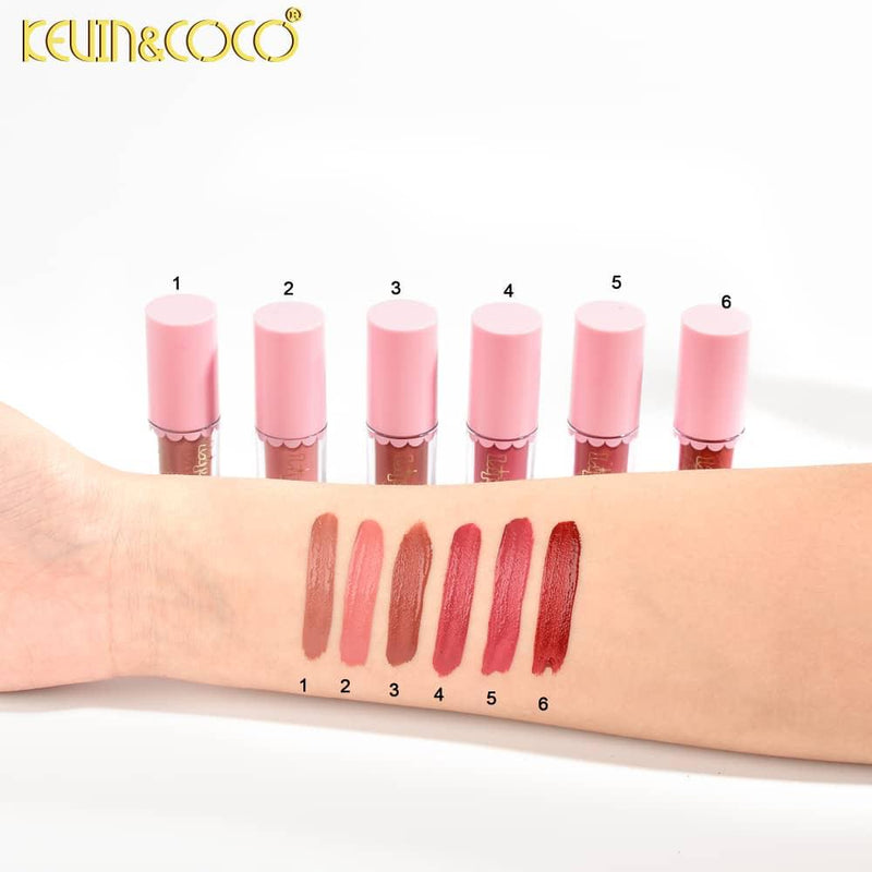 Load image into Gallery viewer, Lips-Kevin&amp;Coco 6 Colors Bow Lip Gloss KC247585 ($3 each, 6pc display)
