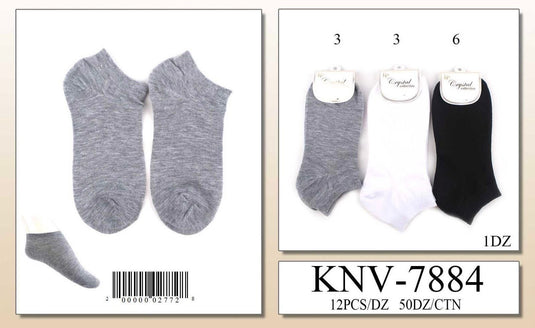 Accessories- Unisex socks KNV-7884 (12pc pack)