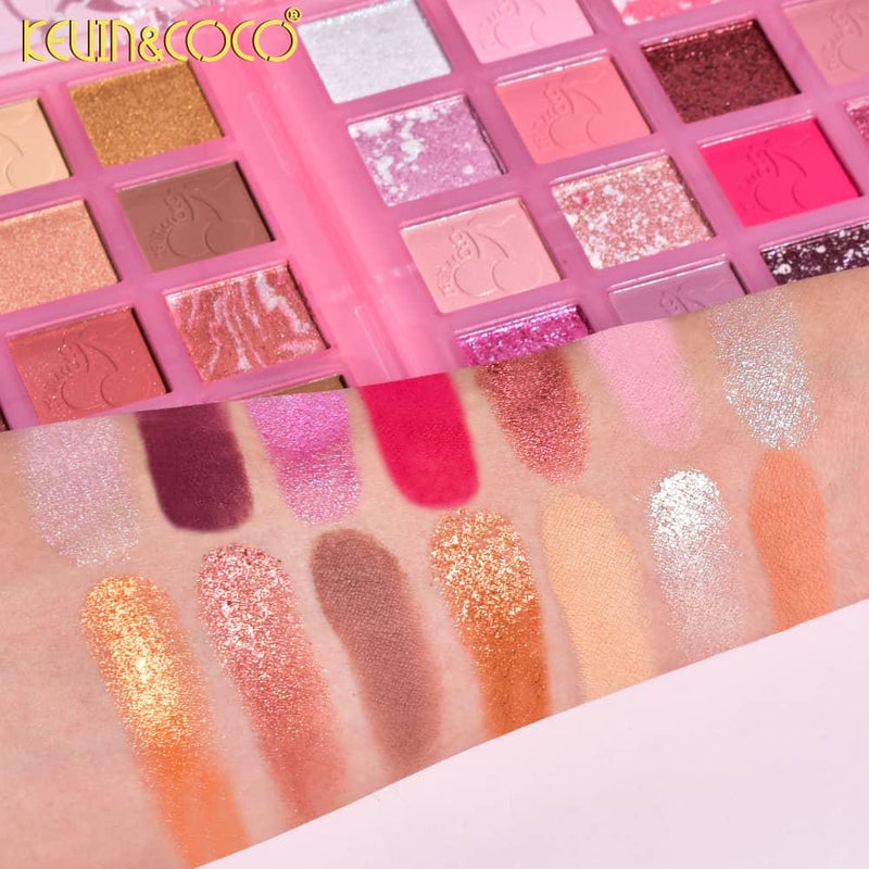 Load image into Gallery viewer, Eyes- Kevin&amp;Coco Cherry Eyeshadow Palette KC245628 (12pc display, $2.50 each)
