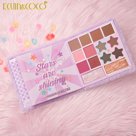 Eyes-Kevin&Coco Plush Star 64 Colors Eyeshadow Palette KC1634 ($9 each, 6pc bundle)