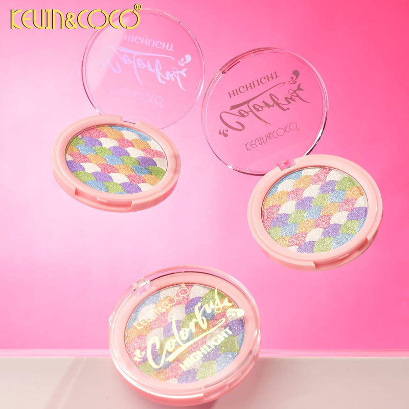 Load image into Gallery viewer, Face-Kevin&amp;Coco Mermaid Colorful Highlight KC248865 ($1.50 each, 24pc display)
