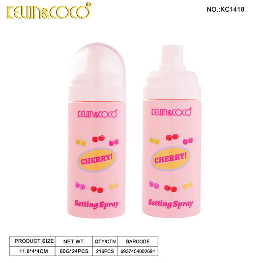 Face-Kevin&Coco Cherry Blossom Setting Spray KC1418 ($2 each, 24pc Display)