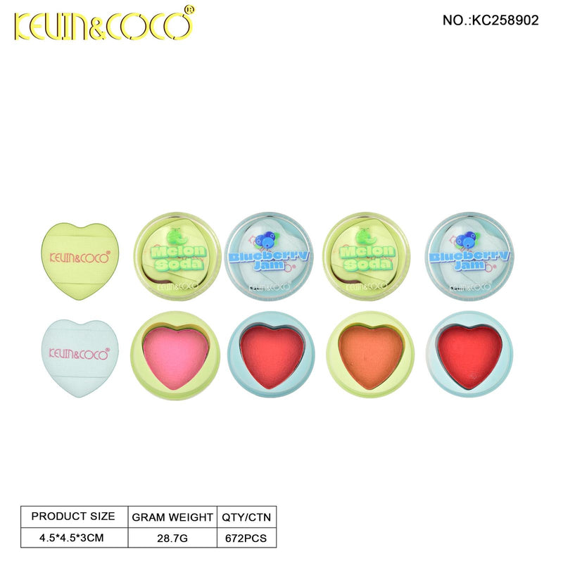 Load image into Gallery viewer, Face-Kevin&amp;Coco Fruit Fiesta Mousse Blush KC258902 ($1.33 each, 24pcs display)
