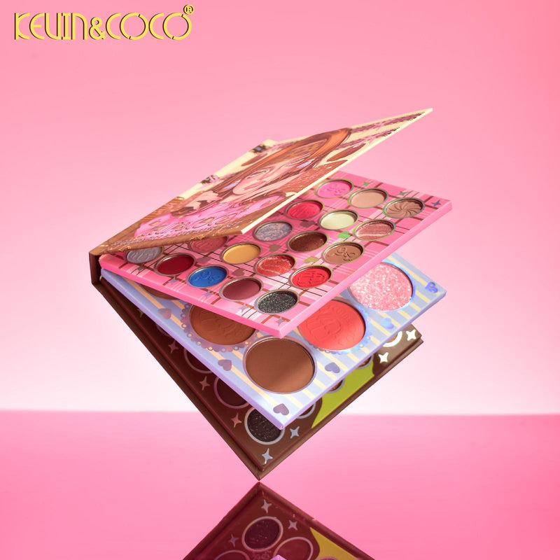 Load image into Gallery viewer, Eyes-Kevin&amp;Coco Cake Eyeshadow &amp; Face Palette KC1225 ($5.75 each, 4pc bundle)
