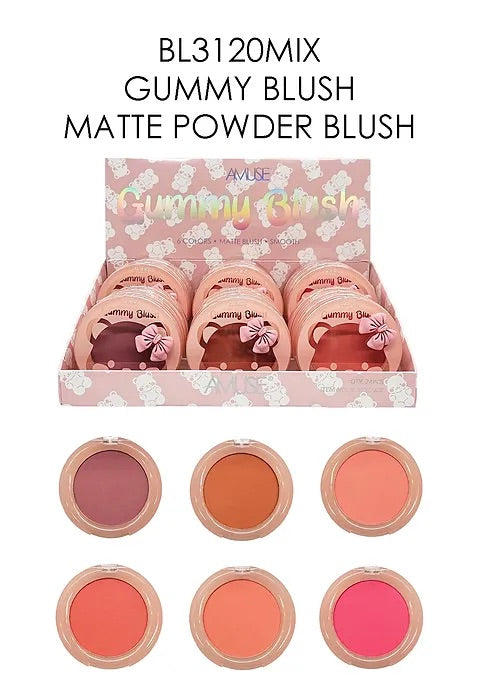 Face- AMUSE Gummy Blush Matte Powder BL3120MIX (24pc Display)