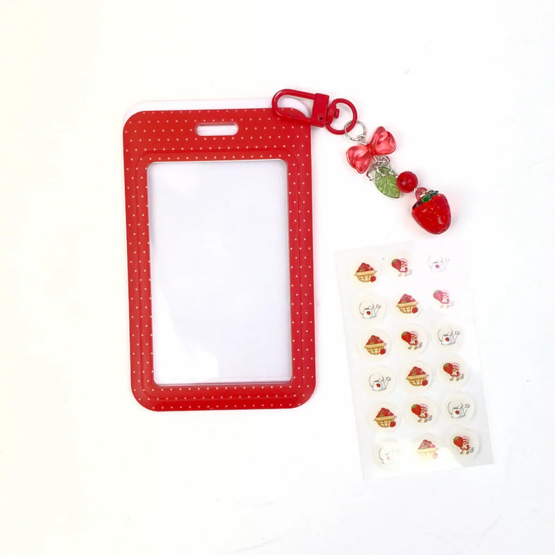 Load image into Gallery viewer, Skincare-Celavi Strawberry Shortcake 18pc Spot Patches With Keychain And Patch Case SS46162 (4pc bundle, $5.50 each)
